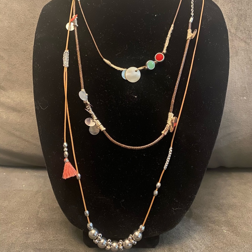Set of 3 Anthropologie necklaces